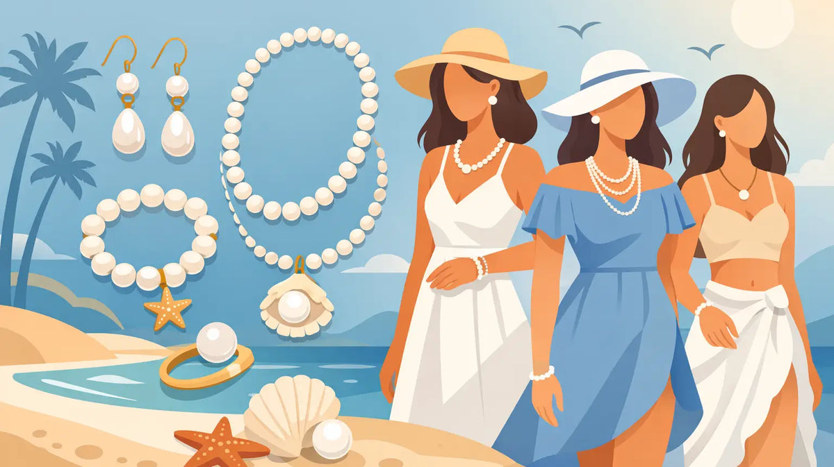 9 Pearl Beach Jewelry Outfit Ideas