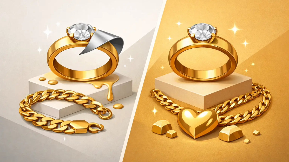 Gold Plated vs Solid Gold Jewelry