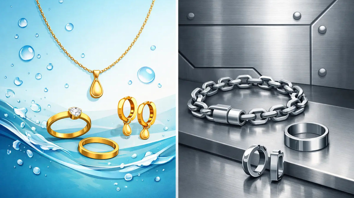 Waterproof Jewelry vs Stainless Steel