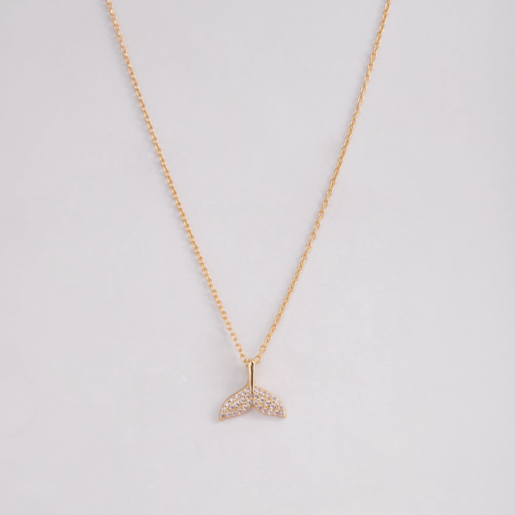 Whale tail starfish ocean necklace set waterproof gold