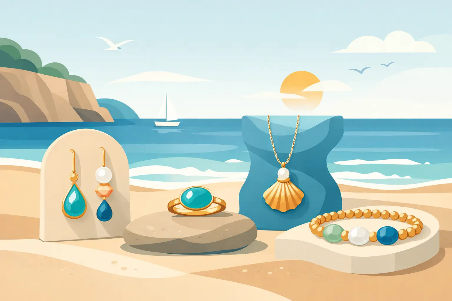 A Guide to Coastal Gemstone Jewelry for Every Day