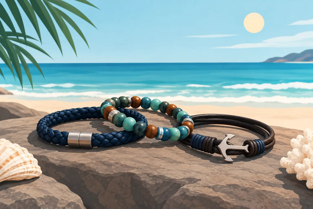 Best Men's Beach Bracelets for Sun and Salt