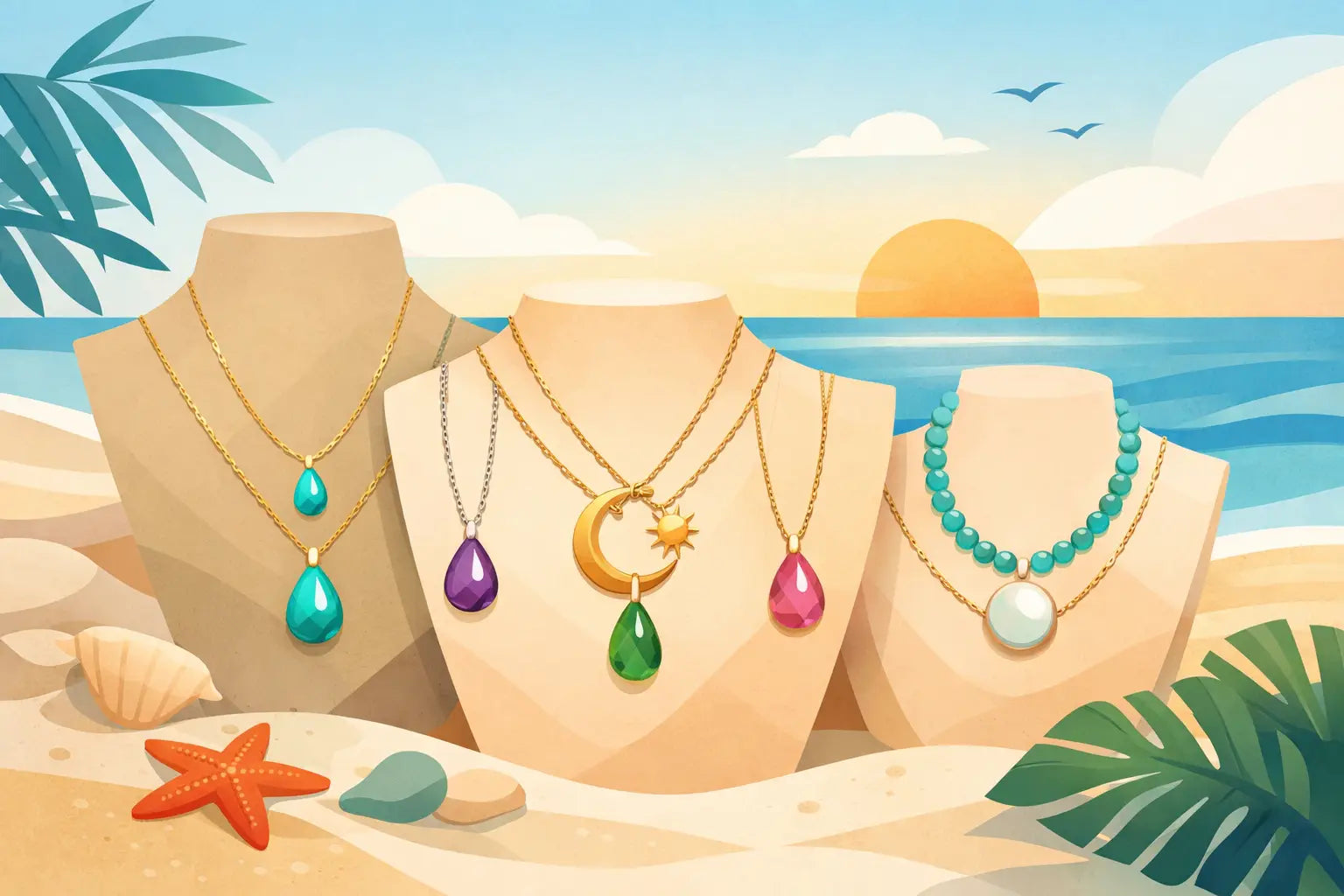 10 Best Gemstone Necklaces for Summer