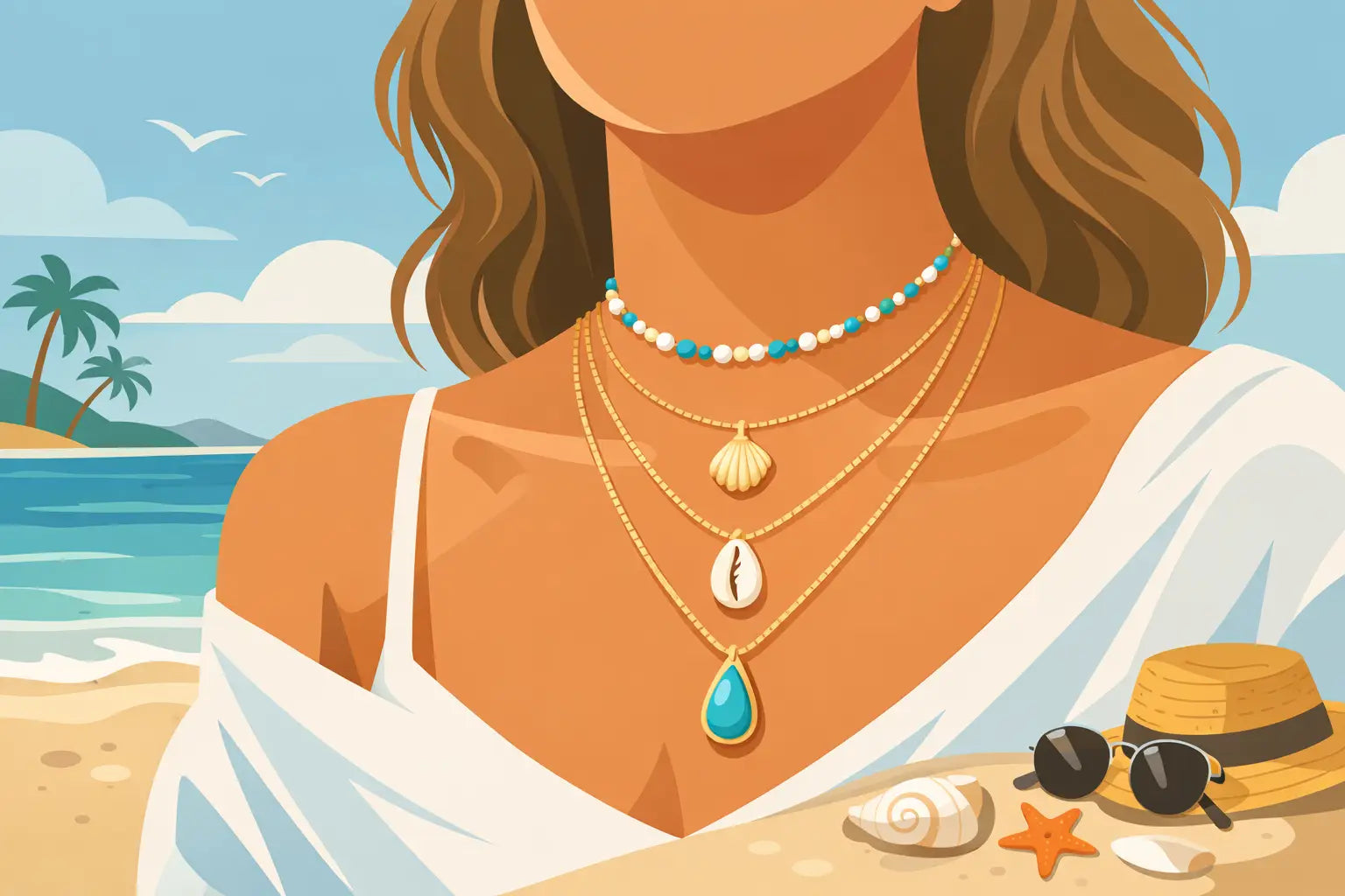 How to Layer Beach Necklaces That Look Easy