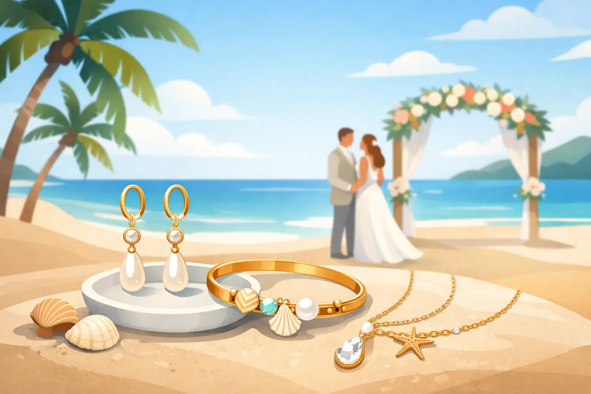 Beach Wedding Guest Jewelry That Stays Polished