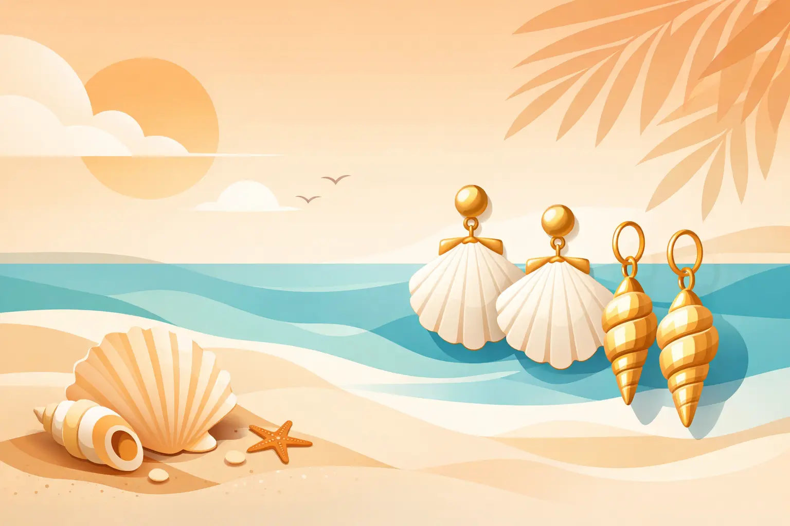 Shell Earrings That Look Sun-Kissed Year-Round